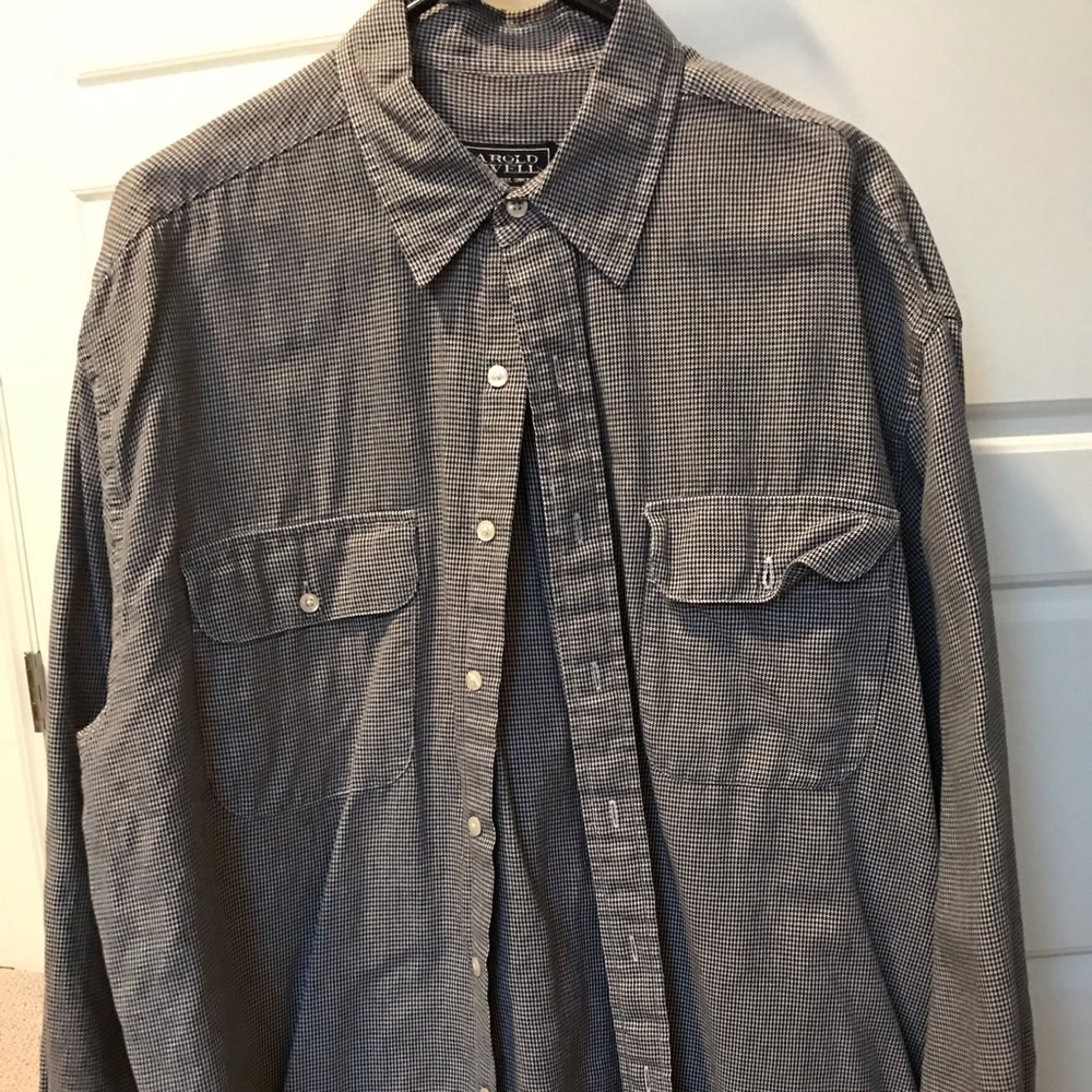 Harold Powell Men’s Houndstooth Dress Shirt